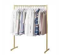 Porte-Manteau Porte-Vêtements En Métal Présentoir De Vêtement Organisateur De Rail De Vêtements Étagère De Rangement Cintre Suspendu Autoportant pour La Maison/Détail/Or/120X40X160Cm It's so kind of