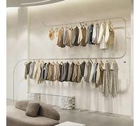 Porte-Manteau Porte-vêtements Mural Rail De Rangement pour Vêtements, Présentoir De Magasin De Vêtements De Boutique Créative, Porte-Manteau De Cintre De Mariage Industriel Moderne