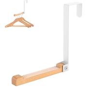 Porte Manteau Pour Porte Crochet de Porte Pliable Sans Perçage (Blanc)