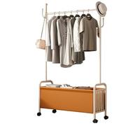 Porte-manteau robuste en acier inoxydable avec crochets et panier de rangement - Entrée industrielle nizer 60/80/100 cm Hauteur 33 cm Largeur 171 cm Longueur - Solution durable et élégante pour