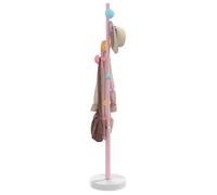 vidaXL Porte-manteau 172 cm en fer enduit de poudre rose