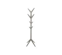 - Porte-manteau sur 4 pieds en MDF avec 8 accroches - Gris taupe - Gary