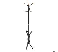 Porte-manteau - vidaXL - Fer enduit de poudre - Noir - 9 crochets - 176 cm de hauteur