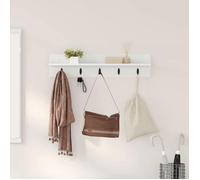 Porte-manteau Vidaxl Porte-manteau mural Blanc 80 x 10,5 x 18 cm Bois d'ingénierie