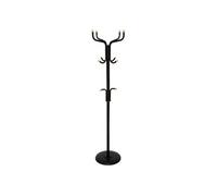 5five – Porte-manteaux 11 patères 176,5 cm métal avec boules bois Noir