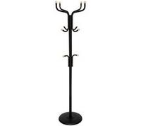 Porte-manteaux 11 tiges métal avec boules bois 5five Noir G