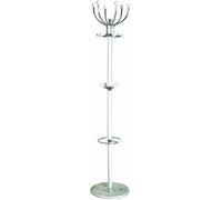 HAKU Porte-manteau Vinty 88391 – chrome et blanc, marbre et métal – H 176 x Ø 38 cm