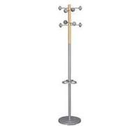 Porte manteaux accueil gris métal hêtre - gris/hêtre - unilux Gris G