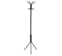 IDIMEX Porte-Manteaux Arist Portant pour vêtements sur Pied Hauteur 174 cm avec 8 Crochets, Meuble d'entrée en métal laqué Gris