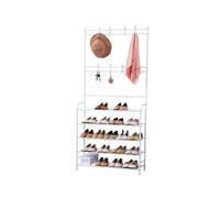Porte-manteaux d'entrée avec étagère à chaussure à 5 niveaux Herzberg HG03398