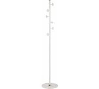 HAKU Portemanteau blanc marbre métal – H 180 x Ø 35 cm, style moderne
