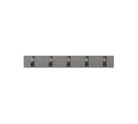 Patère Umbra - Porte manteaux Flip 5 crochets gris / peuplier