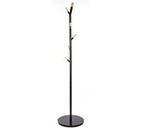 Porte manteaux métal bois 6 tiges noir 5five Noir, Noir G