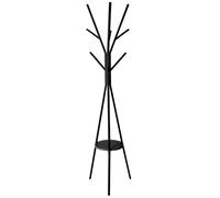 Porte-manteaux métal et bois noir