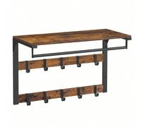 Porte-manteaux Mural, avec 10 Crochets en 2 Rangs