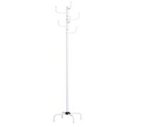 IDIMEX Porte-Manteaux Perroquet Kaktus avec 8 portants Crochets de Hauteur différente, Structure en métal laqué Blanc