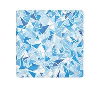 Porte-maquillage magique brillant bleu layette tissu voyage organisateur de toilette enveloppement objectif appareil photo tissu emballage pour articles de toilette taille 55,1 x 55,1 cm