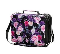 Porte-marqueurs pour 224 marqueurs - Multifonctionnel - Fermeture éclair - Sac de transport avec bandoulière - Design artistique - Pochettes pour croquis, couleurs mixtes