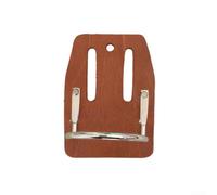 Porte-marteau en cuir de vachette avec anneau en acier pour ceinture de 7,6 cm, boucle en cuir pour charpentier et entrepreneur, marron