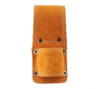 Porte-marteau en cuir pour ceinture à outils - Boucle en cuir de vache robuste pour marteaux paniers, maillets et haches - Pochette sécurisée à clipser pour charpentiers constructeurs 16 x 7 cm