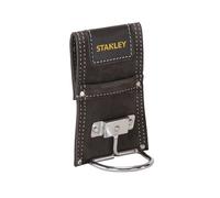 Porte-marteau en cuir véritable - STANLEY - Accessoire de bricolage - Marron