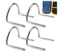 Porte-Marteau pour Ceinture - 4 Porte-Outils en U pour Ceinture de Travail - Accessoires de Remplacement pour Outils Lampe Torche Mètre Ruban Clés Pelles Massette Hachette