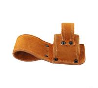Porte-marteau pour ceinture - pour marteau à double griffe en cuir de vachette orange, clé à molette robuste, pochette à outils avec simple ou simple douille)