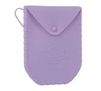 Porte-masque en silicone avec fermeture à bouton