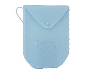 Porte-masque en silicone avec fermeture à bouton