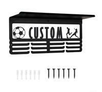 Porte-médailles en acier inoxydable avec architecture renforcée à trois niveaux pour salle de sport à domicile ou espace de réalisation personnelle