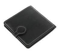 Porte-médiator de Guitare Électrique Noir en PU, 12 Pièces Portable Chic | Paquet Compact pour Ukulélé, Léger et Facile à Ranger, Style Fashion, Accessoire de Musique Pratique