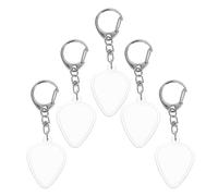 Porte-médiator de Guitare en Acrylique Transparent Porte-clés, Lot de 5 Pièces, Intégration sans Couture pour Musiciens, pour Routines Quotidiennes et Scènes