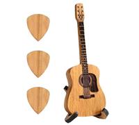 Porte-médiator De Guitare, Étui À Médiator en Bois, Nouvelle Boîte À Médiator en Bois 2024 | Boîte De Rangement Élégante pour Médiators De Guitare avec 3 Médiators, Conteneur De Médiators en Bois