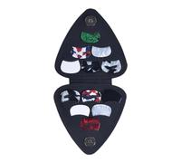 Porte-médiator, étui pour médiator de guitare | Sac noir pour médiators de guitare de 12 pièces,Organisateur de médiator, vitrine de médiators de guitare, sac de médiators de guitare pour basse, Noir