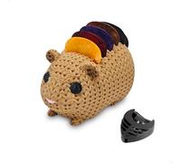 Porte Médiator Guitare, Accessoire Guitare, Accessoires Guitare, Boîte à Médiator Forme Hamster avec 5 Médiators Fins, Support à Médiator Autocollant Rangement pour Bureau Studio Musique