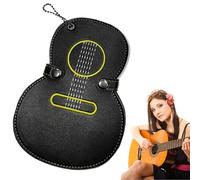 Porte-Médiators | Organisateur de Plectres avec 17 Emplacements,Étui en Cuir Synthétique pour Médiators | Accessoire pour Guitaristes Bassistes Ukulélé et Musiciens