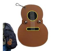 Porte-Médiators,Organisateur de Plectres avec 17 Emplacements | Porte-Clés en Cuir PU pour Rangement de Médiators | Accessoire pour Guitaristes Bassistes Ukulélé et Musiciens