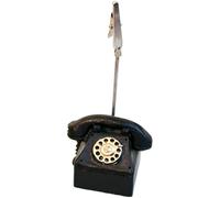 Porte-mémo à clip, support de notes style téléphone rétro pour bureau, porte-message en résine avec clip spiralé en métal, pince décorative pour photos, cartes de visite, maison, bureau, papeterie