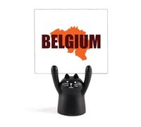 Porte mémo carte de l'Europe de la Belgique Bruxelles Dessin animé Chat Noir Décoration