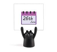 Porte-mémo de la Journée internationale contre la drogue et l'interdiction de la vie - Motif chat noir