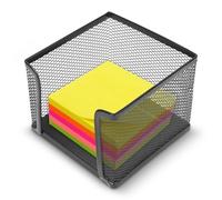 Porte-MéMo en Maille,Étagère de Bureau Avec Porte-Notes en Maille,Rangement Bureau Organisateur,Boîte de Rangement Distributeur de Bloc-mémo Boîte-mémo en Maille,Boîte à notes,10.4x10.4x7.9cm
