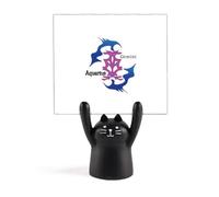 Porte-mémo motif constellation Poissons dessin animé chat noir décoration