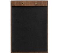 Porte menu A4 en bois de Noyer avec premiere page en cuir Securit G