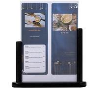 Porte menu/affiche de table noir A4 G