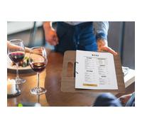 Porte-menu classeur CHOPPING BOARD, en noyer