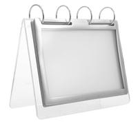 Porte-menu de Table en Acrylique Transparent, Affichage Double Face | Base Stable, Surface Lisse, Visibilité Claire pour Publicités et Flyers, Buffets, Comptoirs, Restaurants ou Bureaux
