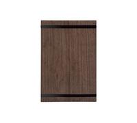 Porte menu en bois de Noyer bande de caoutchouc blanc pour maintien des feuilles A4 Securit