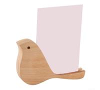 Porte-menu en bois style oiseau pour restaurants et cafés, support de numéro de table fabriqué à partir de bois de hêtre naturel et de noyer (arbres en bois)