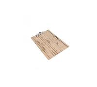 Porte-menu plaque effet bois clair - A4 - - Bois