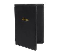 Porte-Menus en Simili Cuir Noir - Format A5 - Olympia